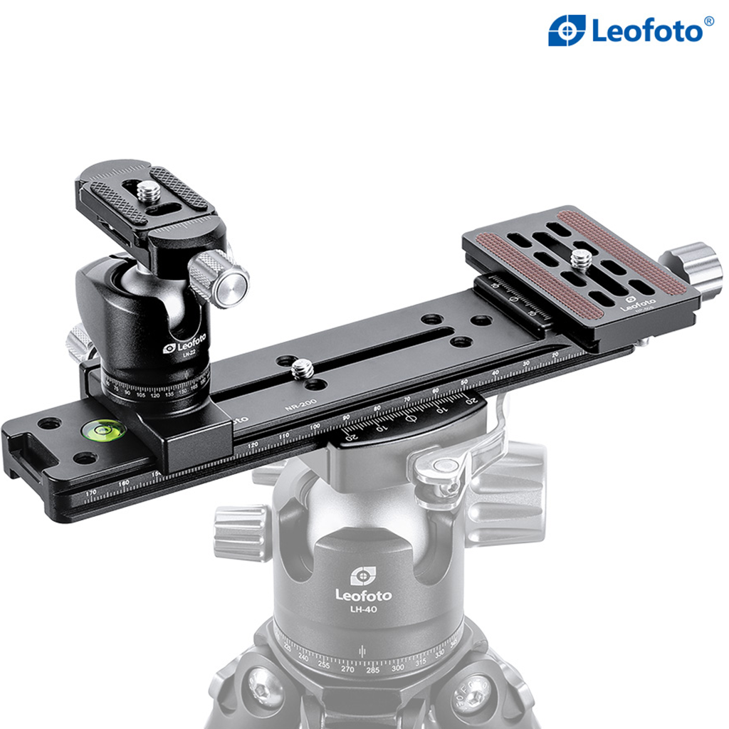 Leofoto Binocular Rangefinder Rail Kit - With fixed 2nd mount