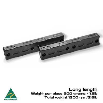 Stackable External Mlok weights - Long Set